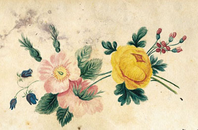 Watercolor Painting.  (by one of the Caldwell children), n.d. Historic Rosedale Plantation. Atkins Library, University of North Carolina at Charlotte, or UNC Charlotte Library. http://libweb.uncc.edu/archives/landmarks/flower.htm